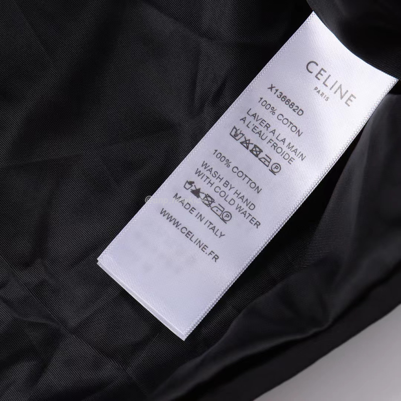 Celine Side Woven Zippered Jacket Black White (11) - newkick.cc